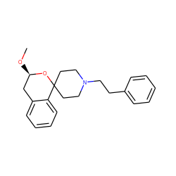 CO[C@@H]1Cc2ccccc2C2(CCN(CCc3ccccc3)CC2)O1 ZINC000013472034