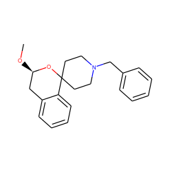 CO[C@@H]1Cc2ccccc2C2(CCN(Cc3ccccc3)CC2)O1 ZINC000013472032