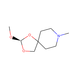 CO[C@@H]1OCC2(CCN(C)CC2)O1 ZINC000027901672