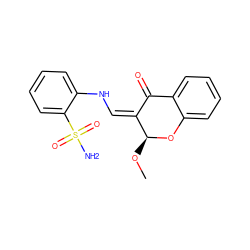 CO[C@@H]1Oc2ccccc2C(=O)/C1=C\Nc1ccccc1S(N)(=O)=O ZINC000653851668