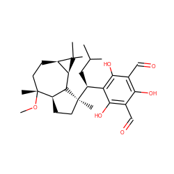 CO[C@]1(C)CC[C@@H]2[C@H]([C@H]3[C@H]1CC[C@]3(C)[C@@H](CC(C)C)c1c(O)c(C=O)c(O)c(C=O)c1O)C2(C)C ZINC001772603494