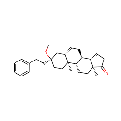 CO[C@]1(CCc2ccccc2)CC[C@@]2(C)[C@@H](CC[C@H]3[C@@H]4CCC(=O)[C@@]4(C)CC[C@@H]32)C1 ZINC000013671531