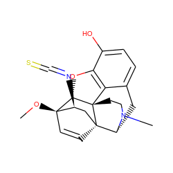 CO[C@]12C=C[C@@]3(C[C@@H]1N=C=S)[C@H]1Cc4ccc(O)c5c4[C@@]3(CCN1C)[C@H]2O5 ZINC000029338807