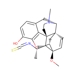 CO[C@]12C=C[C@@]3(C[C@H]1[C@H](C)N=C=S)[C@H]1Cc4ccc(O)c5c4[C@@]3(CCN1C)[C@H]2O5 ZINC000096941724