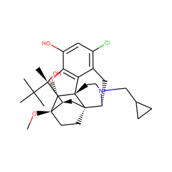 CO[C@]12CC[C@@]3(C[C@@H]1[C@@](C)(O)C(C)(C)C)[C@H]1Cc4c(Cl)cc(O)c5c4[C@@]3(CCN1CC1CC1)[C@H]2O5 ZINC000072122632