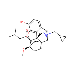 CO[C@]12CC[C@@]3(C[C@@H]1[C@@H](O)CC(C)C)[C@H]1Cc4ccc(O)c5c4[C@@]3(CCN1CC1CC1)[C@H]2O5 ZINC000095589886