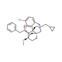 CO[C@]12CC[C@@]3(C[C@@H]1[C@@H](O)Cc1ccccc1)[C@H]1Cc4ccc(O)c5c4[C@@]3(CCN1CC1CC1)[C@H]2O5 ZINC000095592635