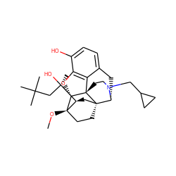 CO[C@]12CC[C@@]3(C[C@@H]1[C@](C)(O)CC(C)(C)C)[C@H]1Cc4ccc(O)c5c4[C@@]3(CCN1CC1CC1)[C@H]2O5 ZINC000072122678