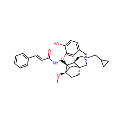 CO[C@]12CC[C@@]3(C[C@@H]1CNC(=O)/C=C/c1ccccc1)[C@H]1Cc4ccc(O)c5c4[C@@]3(CCN1CC1CC1)[C@H]2O5 ZINC000095573967