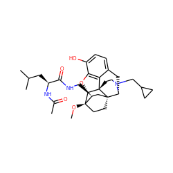 CO[C@]12CC[C@@]3(C[C@@H]1CNC(=O)[C@H](CC(C)C)NC(C)=O)[C@H]1Cc4ccc(O)c5c4[C@@]3(CCN1CC1CC1)[C@H]2O5 ZINC000221238927