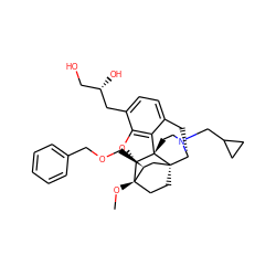 CO[C@]12CC[C@@]3(C[C@@H]1COCc1ccccc1)[C@H]1Cc4ccc(C[C@@H](O)CO)c5c4[C@@]3(CCN1CC1CC1)[C@H]2O5 ZINC000114748706