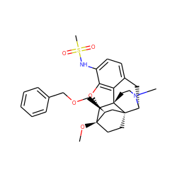 CO[C@]12CC[C@@]3(C[C@@H]1COCc1ccccc1)[C@H]1Cc4ccc(NS(C)(=O)=O)c5c4[C@@]3(CCN1C)[C@H]2O5 ZINC000148702352