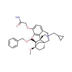 CO[C@]12CC[C@@]3(C[C@@H]1COCc1ccccc1)[C@H]1Cc4ccc(OCC(N)=O)c5c4[C@@]3(CCN1CC1CC1)[C@H]2O5 ZINC000148794531