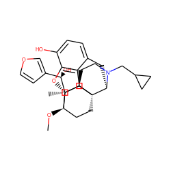 CO[C@]12CC[C@@]3(C[C@]1(C)[C@H](O)c1ccoc1)[C@H]1Cc4ccc(O)c5c4[C@@]3(CCN1CC1CC1)[C@H]2O5 ZINC000473135269