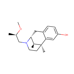 CO[C@H](C)CN1CC[C@]2(C)c3cc(O)ccc3C[C@@H]1[C@@H]2C ZINC000100796775