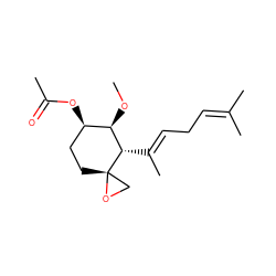 CO[C@H]1[C@H](/C(C)=C/CC=C(C)C)[C@]2(CC[C@H]1OC(C)=O)CO2 ZINC000013588330