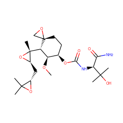 CO[C@H]1[C@H]([C@@]2(C)O[C@@H]2C[C@@H]2OC2(C)C)[C@]2(CC[C@H]1OC(=O)N[C@@H](C(N)=O)C(C)(C)O)CO2 ZINC000203193299