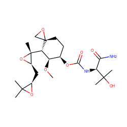 CO[C@H]1[C@H]([C@@]2(C)O[C@@H]2C[C@H]2OC2(C)C)[C@]2(CC[C@H]1OC(=O)N[C@@H](C(N)=O)C(C)(C)O)CO2 ZINC000203193658