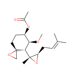 CO[C@H]1[C@H]([C@@]2(C)O[C@@H]2CC=C(C)C)[C@]2(CC[C@H]1OC(C)=O)CO2 ZINC000013588329