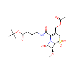 CO[C@H]1C(=O)N2C(C(=O)NCCCC(=O)OC(C)(C)C)=C(COC(C)=O)CS(=O)(=O)[C@H]12 ZINC000026570918