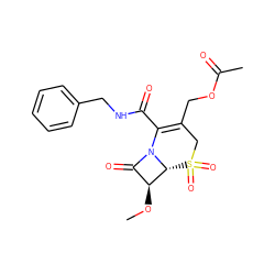 CO[C@H]1C(=O)N2C(C(=O)NCc3ccccc3)=C(COC(C)=O)CS(=O)(=O)[C@H]12 ZINC000026568542