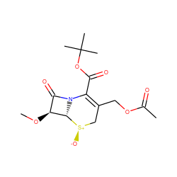 CO[C@H]1C(=O)N2C(C(=O)OC(C)(C)C)=C(COC(C)=O)C[S@@+]([O-])[C@H]12 ZINC000026505325