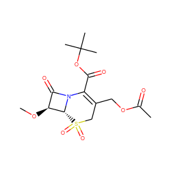 CO[C@H]1C(=O)N2C(C(=O)OC(C)(C)C)=C(COC(C)=O)CS(=O)(=O)[C@H]12 ZINC000026508774