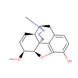 CO[C@H]1C=C[C@H]2[C@H]3Cc4ccc(O)c5c4[C@@]2(CCN3C)[C@H]1O5 ZINC000004102202