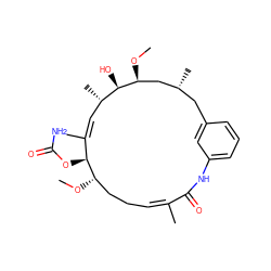 CO[C@H]1CC/C=C(\C)C(=O)Nc2cccc(c2)C[C@@H](C)C[C@H](OC)[C@H](O)[C@@H](C)/C=C(\C)[C@@H]1OC(N)=O ZINC000044406109