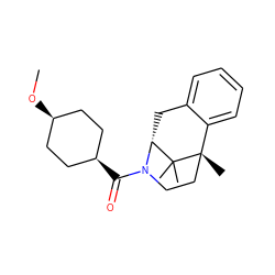 CO[C@H]1CC[C@@H](C(=O)N2CC[C@@]3(C)c4ccccc4C[C@@H]2C3(C)C)CC1 ZINC001772584769