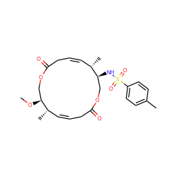 CO[C@H]1COC(=O)C/C=C\[C@H](C)[C@@H](NS(=O)(=O)c2ccc(C)cc2)COC(=O)C/C=C\[C@@H]1C ZINC000008035592