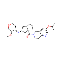 CO[C@H]1COCC[C@H]1N[C@@H]1C[C@H]2CCC[C@@]2(C(=O)N2CCc3ncc(OC(C)C)cc3C2)C1 ZINC000095596305