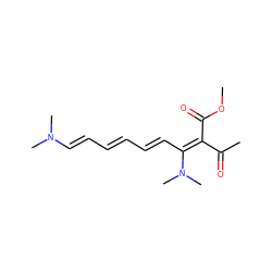 COC(=O)/C(C(C)=O)=C(\C=C\C=C\C=C\N(C)C)N(C)C ZINC000018088209