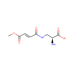 COC(=O)/C=C/C(=O)NC[C@H](N)C(=O)O ZINC000001542380