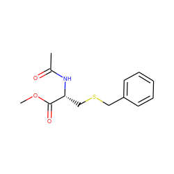 COC(=O)[C@@H](CSCc1ccccc1)NC(C)=O ZINC000044082650