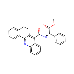 COC(=O)[C@@H](NC(=O)c1c2c(nc3ccccc13)-c1ccccc1CC2)c1ccccc1 ZINC000013762424