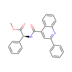 COC(=O)[C@@H](NC(=O)c1cc(-c2ccccc2)nc2ccccc12)c1ccccc1 ZINC000006734987