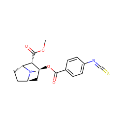 COC(=O)[C@@H]1[C@@H](OC(=O)c2ccc(N=C=S)cc2)C[C@H]2CC[C@H]1N2C ZINC000100645030