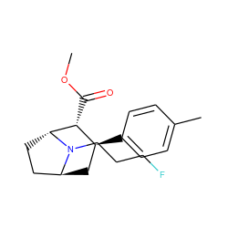 COC(=O)[C@@H]1[C@@H](c2ccc(C)cc2)C[C@H]2CC[C@H]1N2CCCF ZINC000253863630