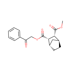 COC(=O)[C@@H]1[C@H]2CC[C@@H](C2)[C@@H]1C(=O)OCC(=O)c1ccccc1 ZINC000101696455