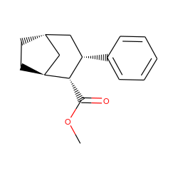 COC(=O)[C@@H]1[C@H]2CC[C@@H](C2)C[C@@H]1c1ccccc1 ZINC000100861307