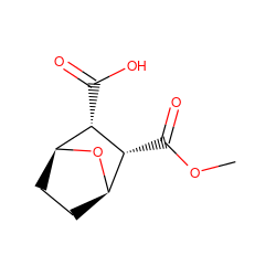 COC(=O)[C@@H]1[C@H]2CC[C@H](O2)[C@@H]1C(=O)O ZINC000026502850