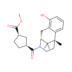 COC(=O)[C@@H]1CC[C@H](C(=O)N2CC[C@@]3(C)c4cccc(O)c4C[C@@H]2C3(C)C)C1 ZINC000142727986