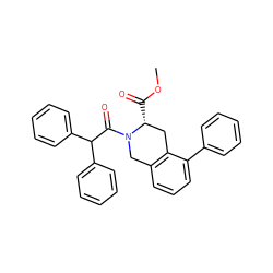 COC(=O)[C@@H]1Cc2c(cccc2-c2ccccc2)CN1C(=O)C(c1ccccc1)c1ccccc1 ZINC000013731601