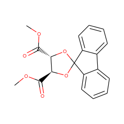 COC(=O)[C@@H]1OC2(O[C@H]1C(=O)OC)c1ccccc1-c1ccccc12 ZINC000000077200