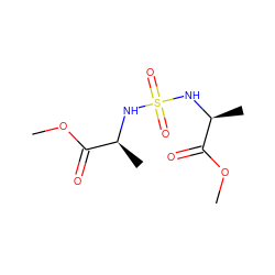 COC(=O)[C@H](C)NS(=O)(=O)N[C@@H](C)C(=O)OC ZINC000006182885