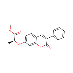 COC(=O)[C@H](C)Oc1ccc2cc(-c3ccccc3)c(=O)oc2c1 ZINC000001237146