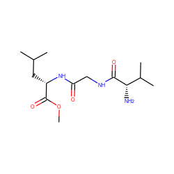 COC(=O)[C@H](CC(C)C)NC(=O)CNC(=O)[C@@H](N)C(C)C ZINC000123664698