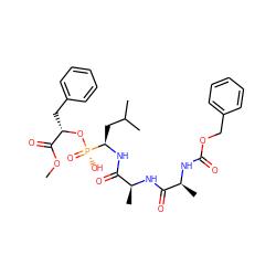 COC(=O)[C@H](Cc1ccccc1)O[P@@](=O)(O)[C@@H](CC(C)C)NC(=O)[C@H](C)NC(=O)[C@H](C)NC(=O)OCc1ccccc1 ZINC000169319394