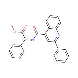 COC(=O)[C@H](NC(=O)c1cc(-c2ccccc2)nc2ccccc12)c1ccccc1 ZINC000000601874